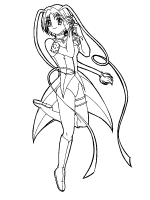 A coloring page of tokyo mew mew